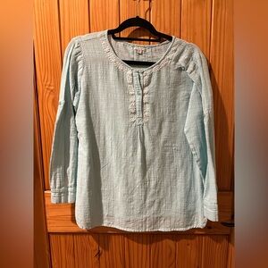 Light Blue Long Sleeve Blouse